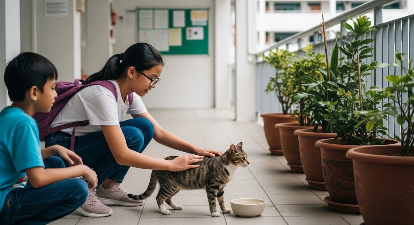 Photograph stimulus: Caring for Pets