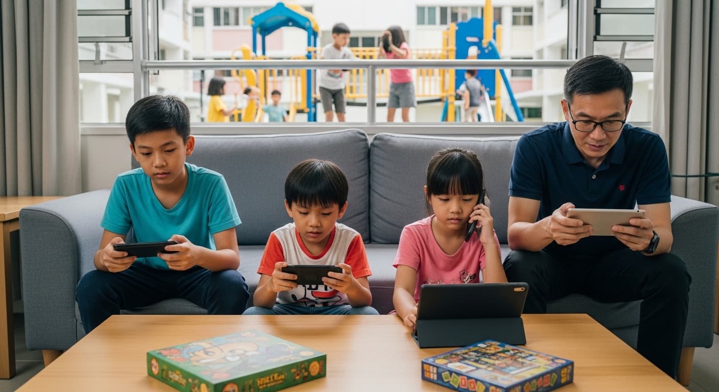 Photograph stimulus: Too Much Screen Time